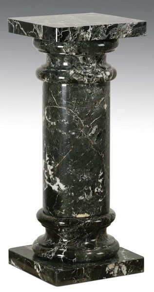 Dark green variegated marble pdestal (1 of 3)