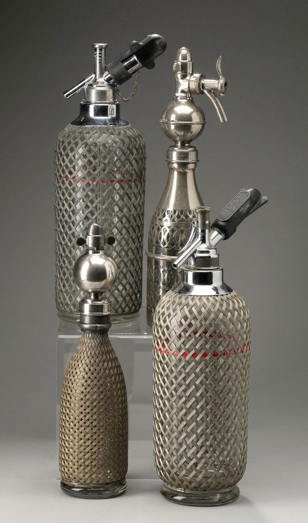 (4) Mesh-covered seltzer bottles (1 of 1)
