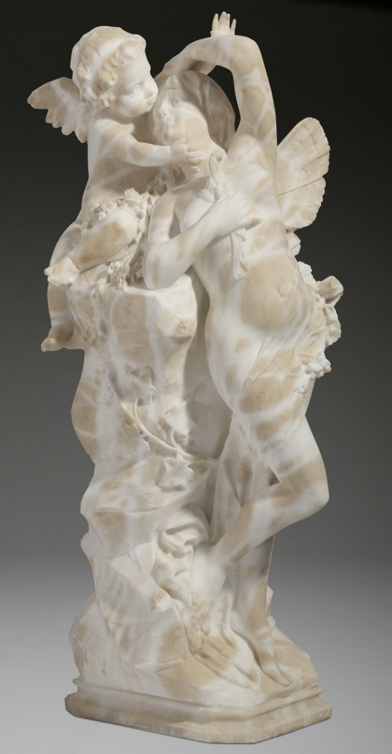 19th c. Continental marble sculpture, 31"h (1 of 6)