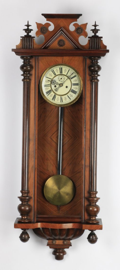 19th c. Vienna regulator wall clock (1 of 5)