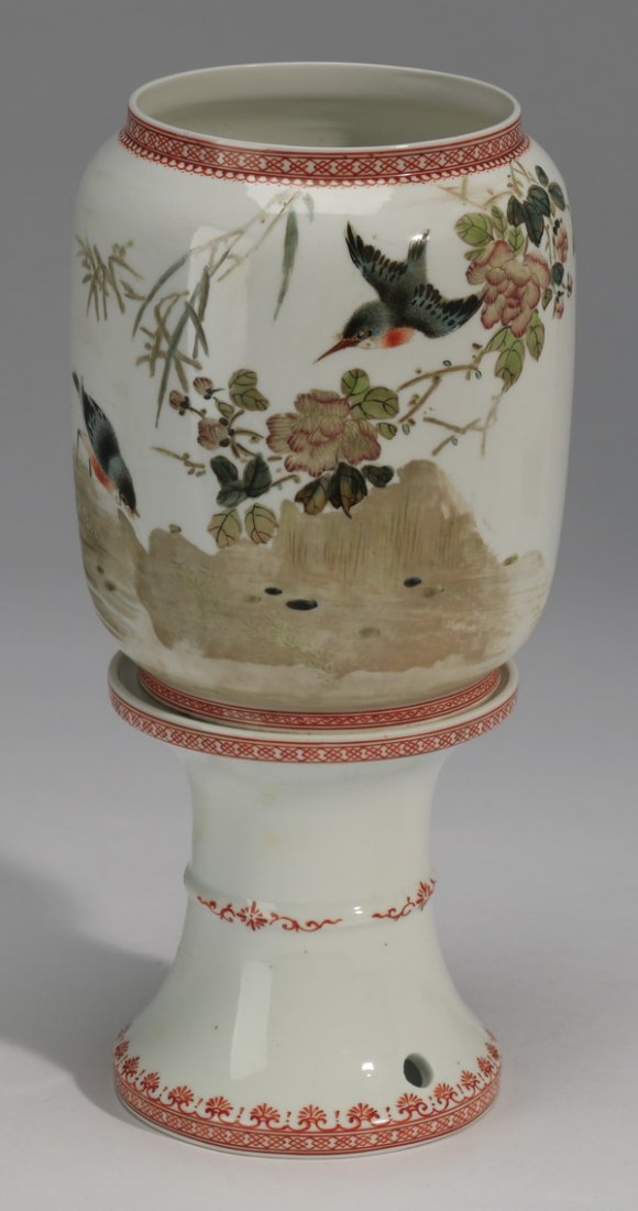 Chinese Republic Period table lamp, 10"h (1 of 5)