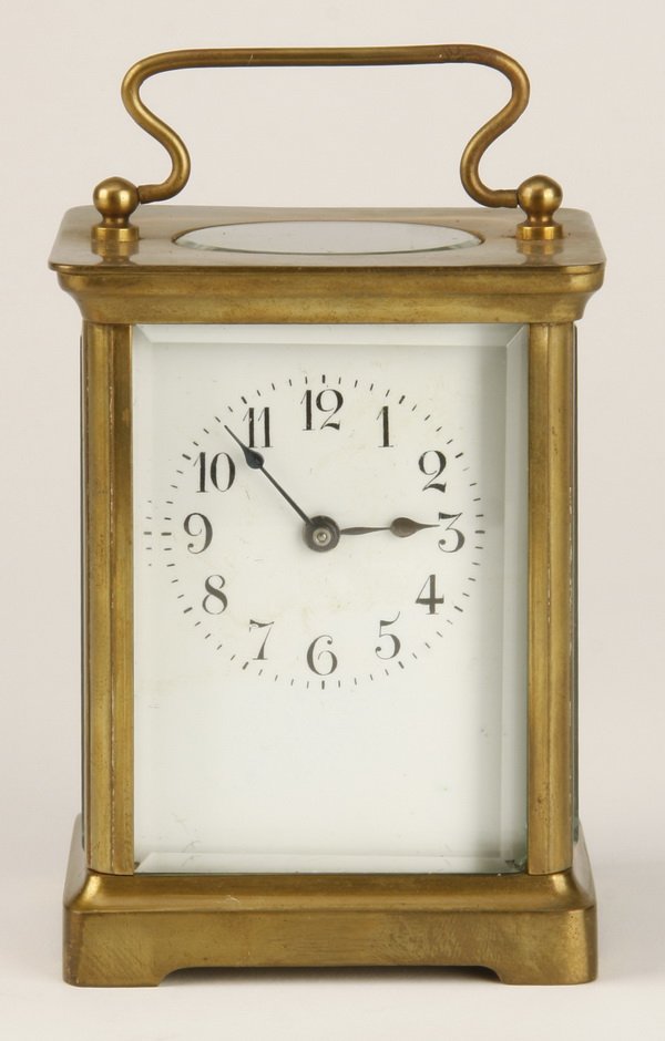 19th c. French bronze carriage clock (1 of 2)