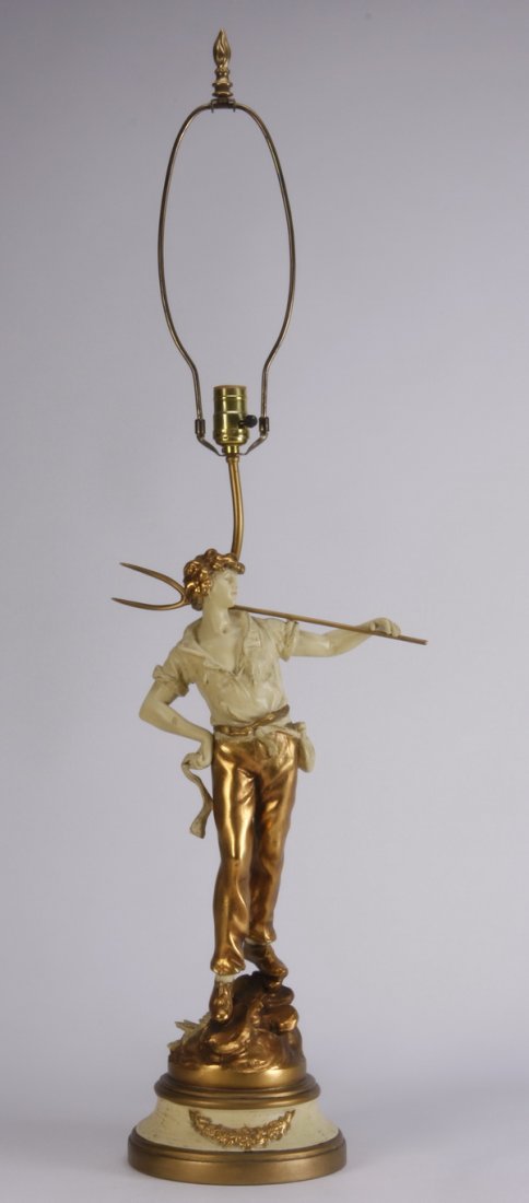 Early 20th c. French table lamp (1 of 4)