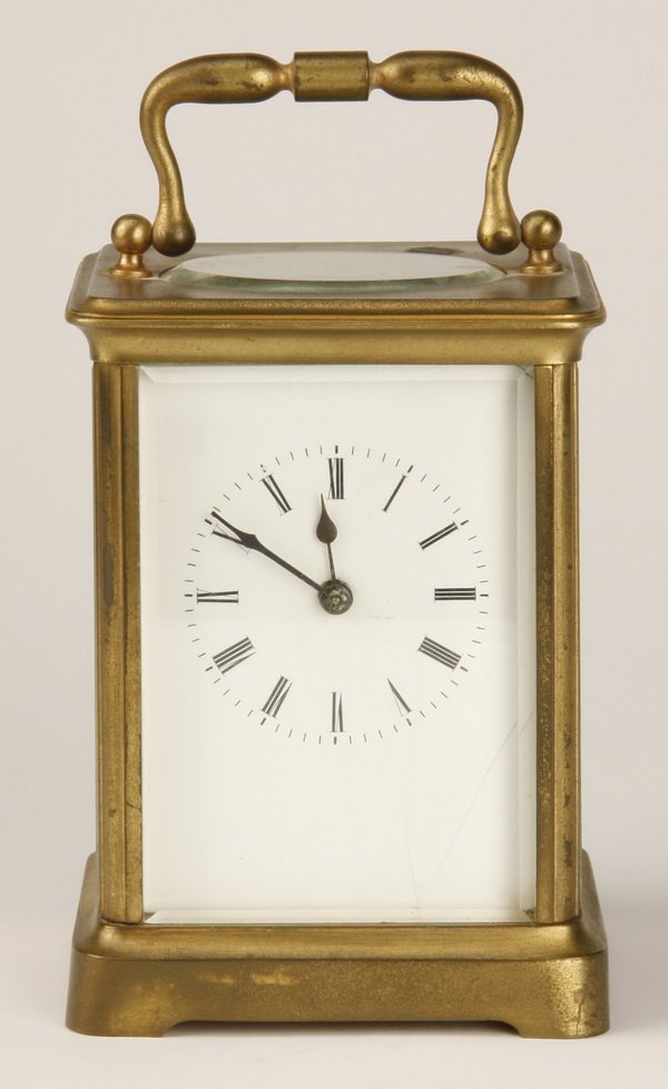 19th c. American bronze carriage clock (1 of 2)