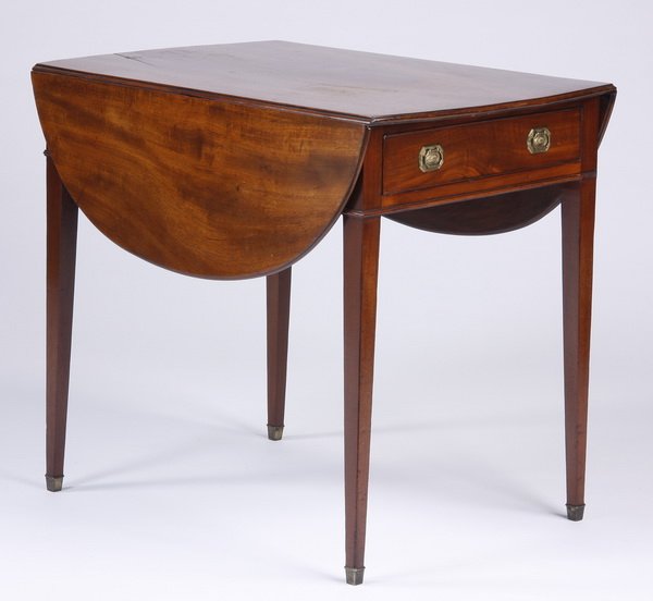 19th c. English mahogany Pembroke table (1 of 2)