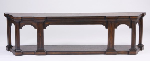 Handcrafted Spanish style oak console table (1 of 5)