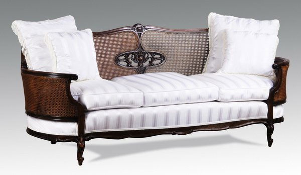 20th c. woven cane canap (1 of 3)