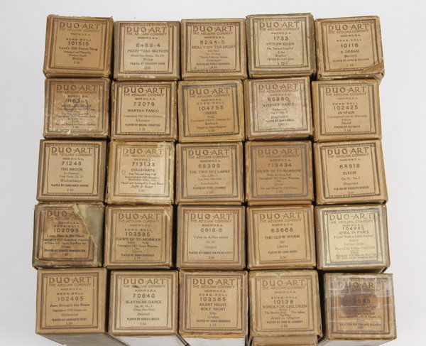 (25) Assorted Duo-Art player piano rolls (1 of 6)