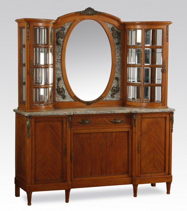 Early 20th c. French marble top buffet (1 of 5)