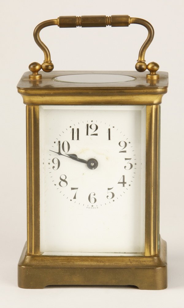 19th c. French bronze carriage clock (1 of 2)