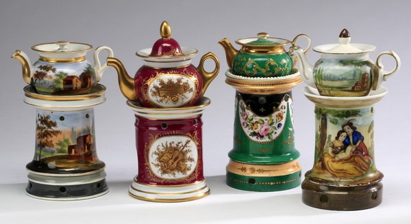 (4) French veilleuse teapots (1 of 3)