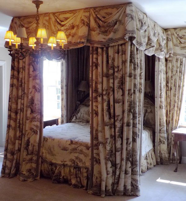 Custom designed king size canopy bed (1 of 2)