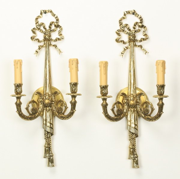 (2) Neoclassical style sconces, 24"h (1 of 3)