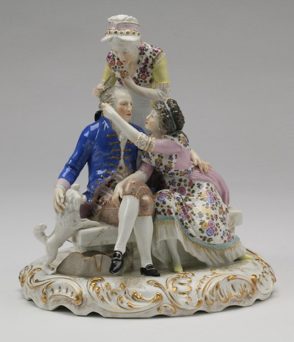 19th c. French porcelain grouping, Samson Co. (1 of 7)