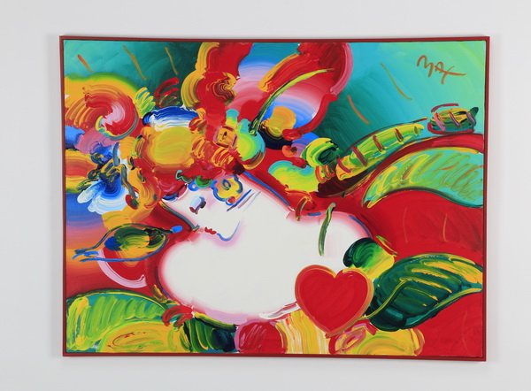 Peter Max 'Blossom Lady' signed (1 of 3)