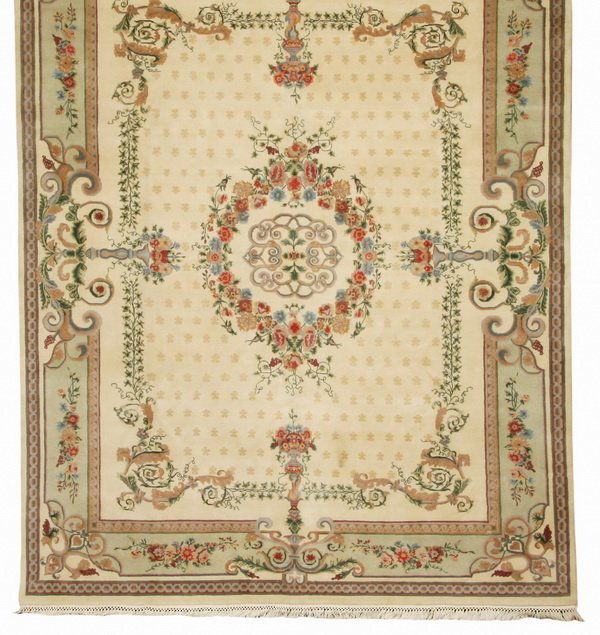 Hand knotted wool area rug, 8 x 10 (1 of 3)