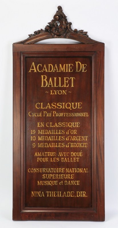 Vintage style French ballet adverstising sign (1 of 1)