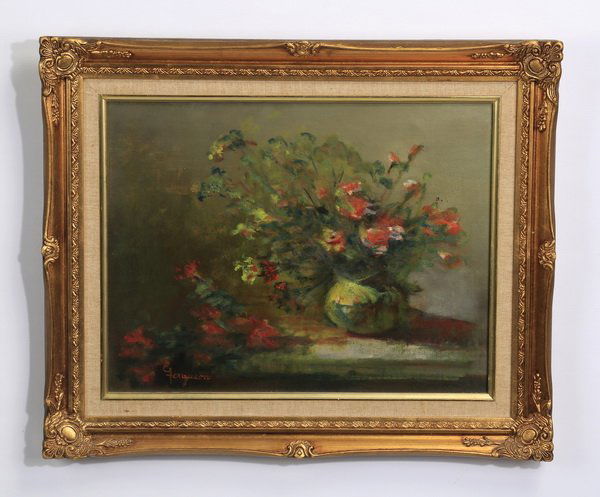 Edna Ferguson signed O/c floral still life (1 of 5)