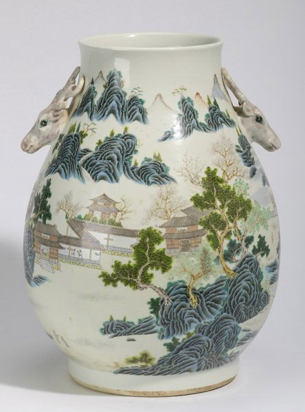 Chinese porcelain Hu vase, Guangxu mark, 19"h (1 of 10)