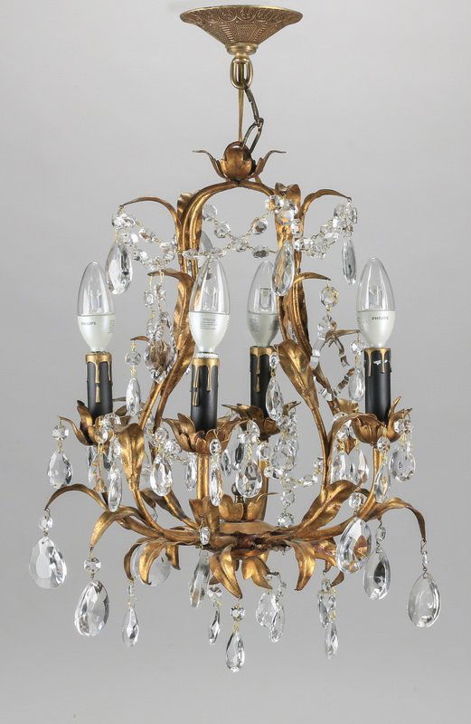 Continental cut crystal chandelier, 22"h (1 of 1)
