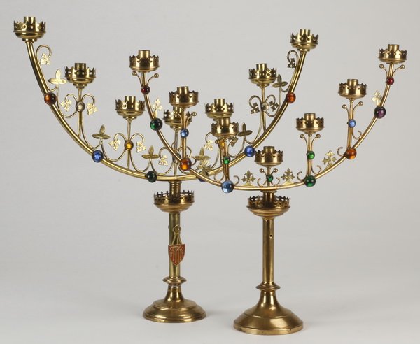 (2) French gilt metal candelabra (1 of 1)