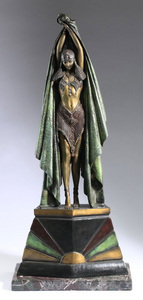 Art Deco style bronze dancer, after Chiparus (1 of 5)