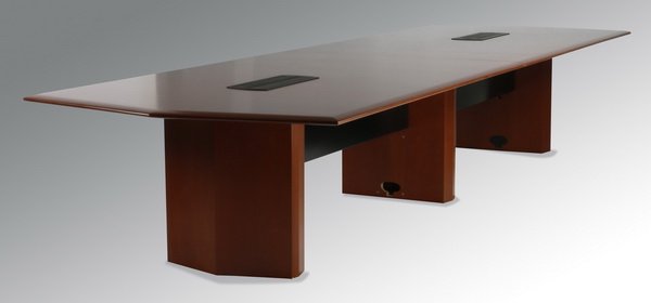 Oversized solid mahogany conference table (1 of 1)