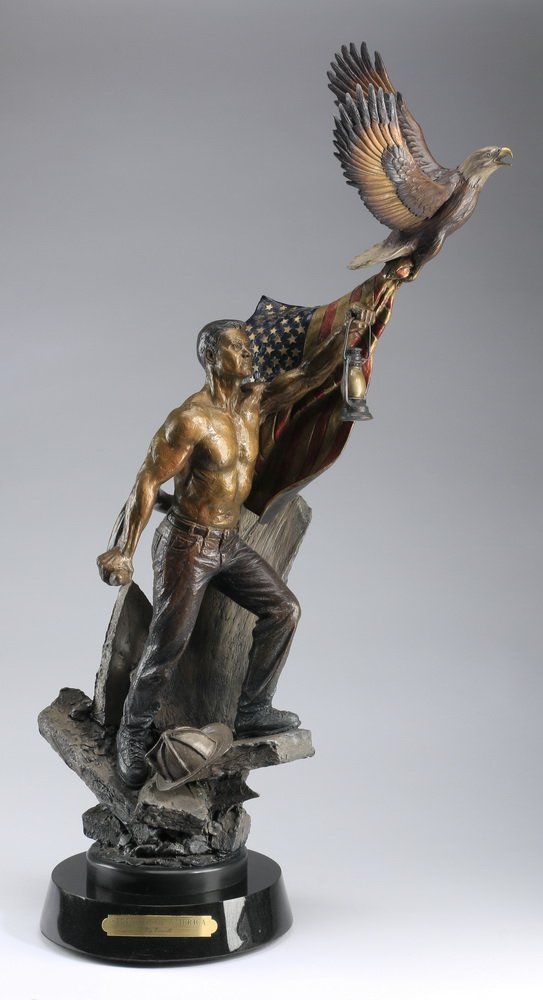 Rip Caswell 'Spirit of American', bronze, 35" (1 of 6)