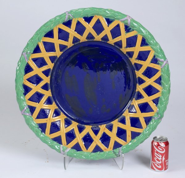 Majolica underliner attributed to Minton (1 of 2)