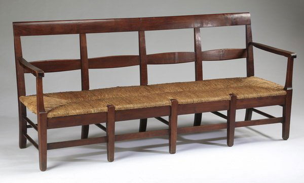 French Provincial style bench, 79"l (1 of 1)