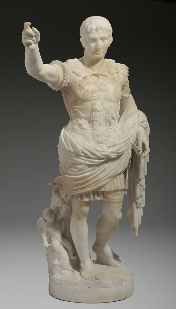19th c. Continental marble sculpture, Caesar (1 of 7)