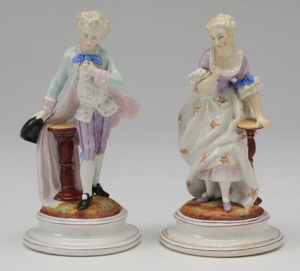 (2) Early 20th c. German porcelain figurines (1 of 7)