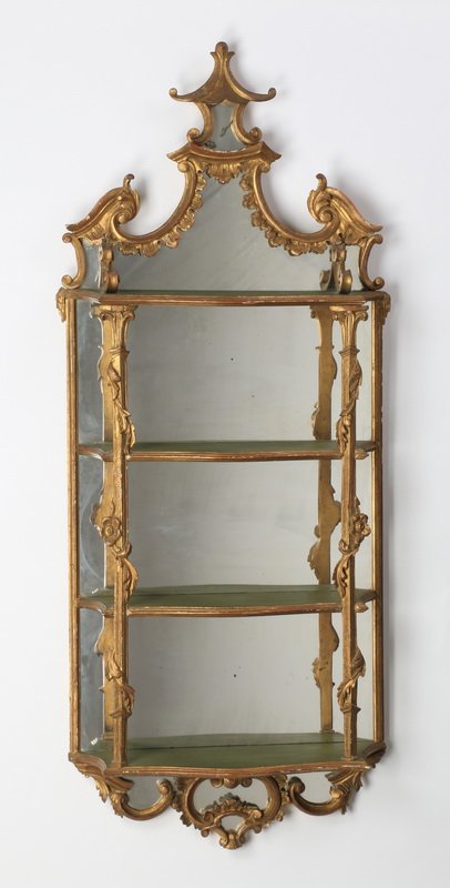 Chinese style gilt wood what-not shelf, 58"h (1 of 1)