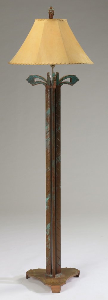 Contemporary Southwestern floor lamp, 72"h (1 of 3)