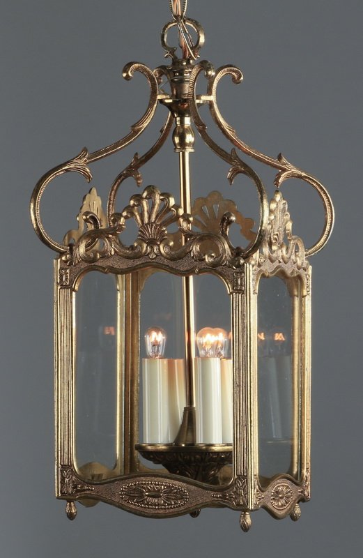 Neoclassical style four light lantern, 18"h (1 of 1)