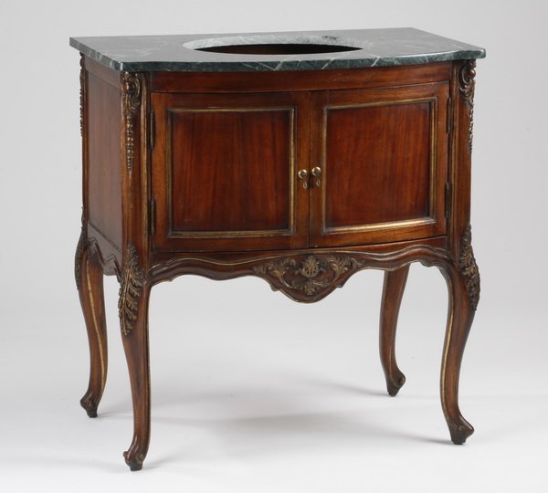 Brand new parcel gilt marble top vanity (1 of 3)