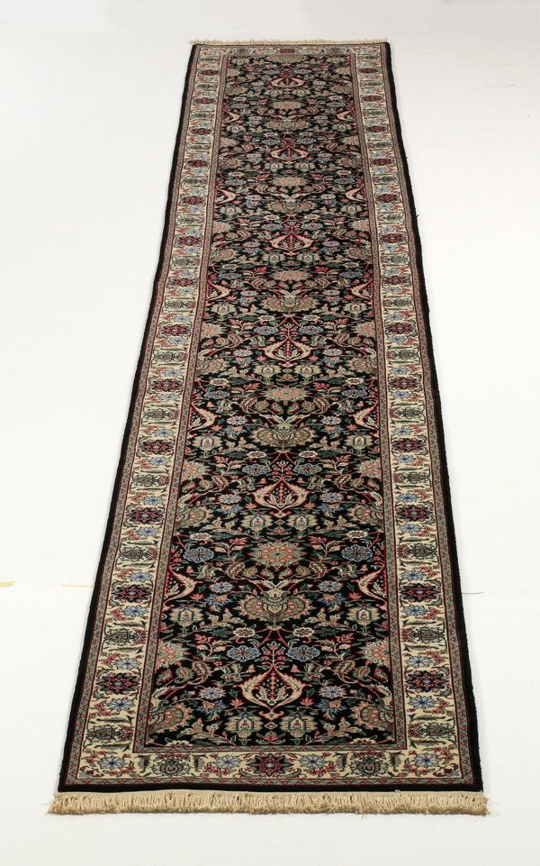 Hand knotted Persian runner, 18 ft. long (1 of 5)