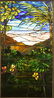 Stained glass window, attr. to Lamb Studios