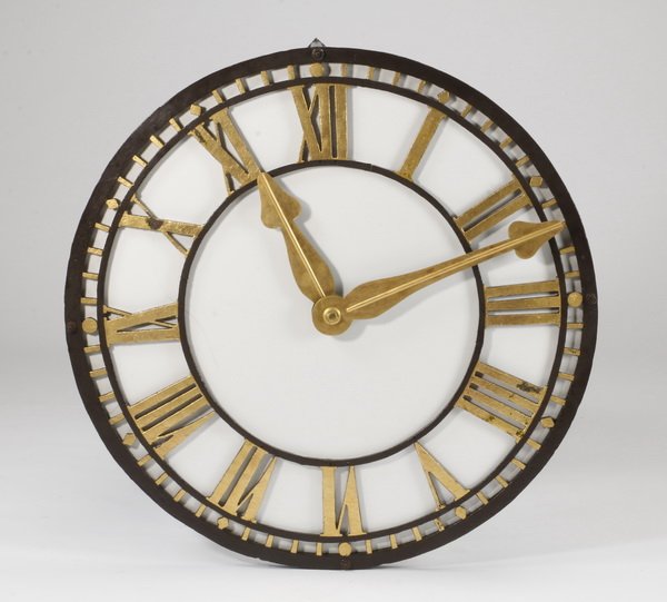 19th c. English tower clock face, 41"dia. (1 of 3)