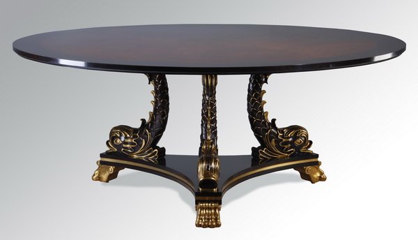 Karges, Regency style walnut dining table (1 of 2)