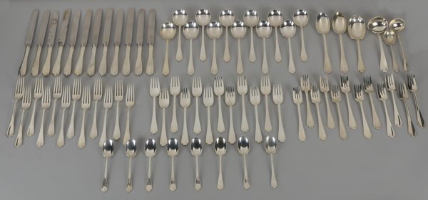 74-piece Tiffany & Co 'Flemish' sterling (1 of 2)