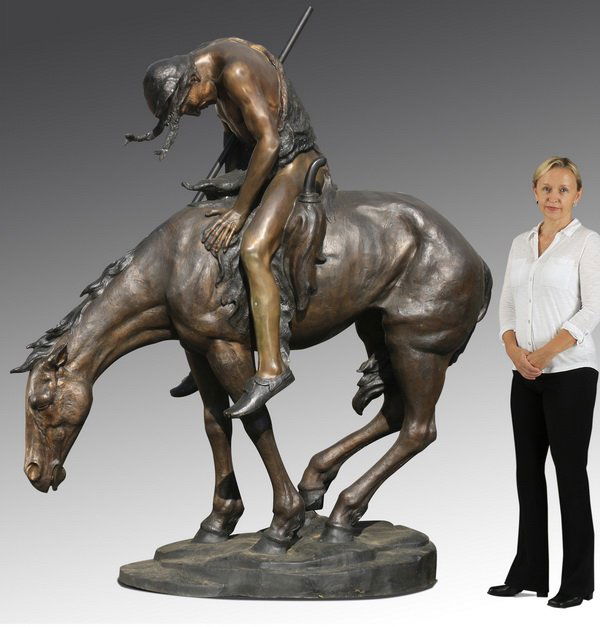 Lifesize 'End of Trail' bronze, 86"h (1 of 5)