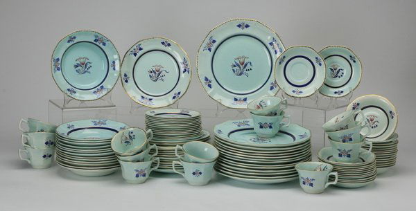 English Ironstone, service for 14, marked (1 of 4)