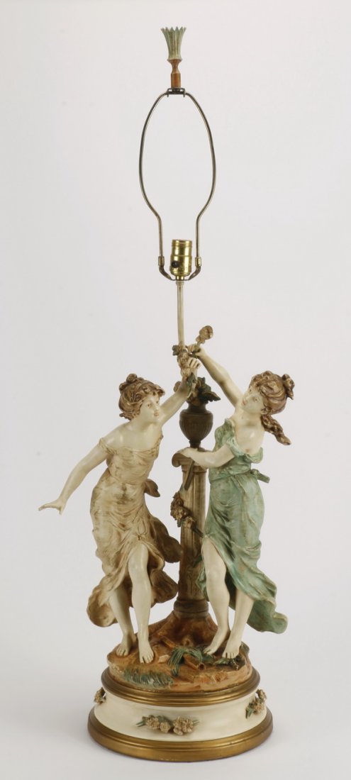 Mid 20th c. figural table lamp (1 of 3)