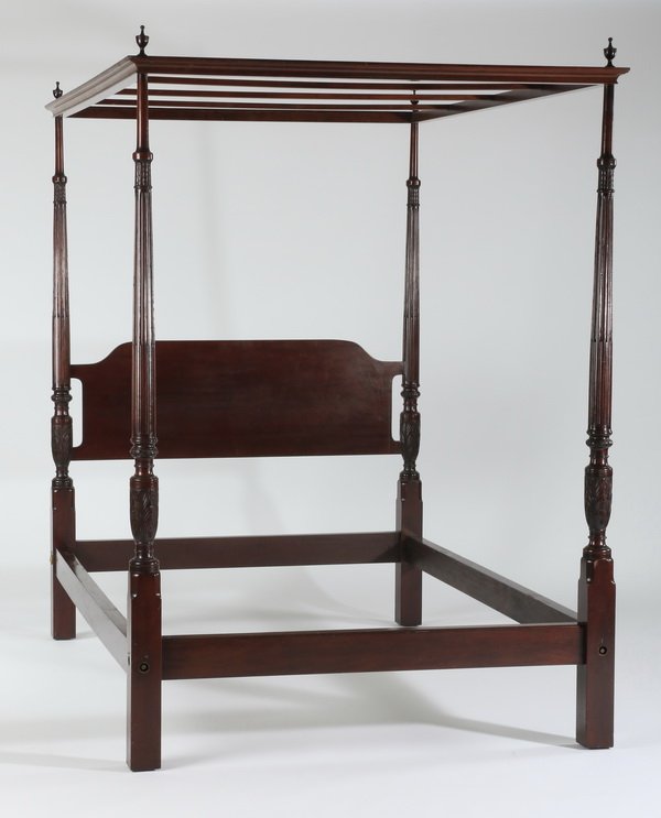 Mahogany canopy bed, early 20th c. (1 of 1)