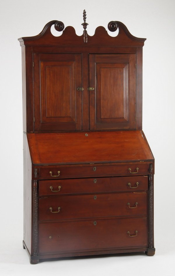 Early 19th c. New England secretary cabinet (1 of 2)