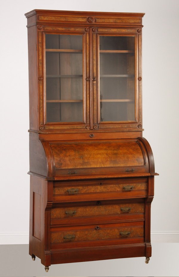 19th c. American Eastlake secretary /bookcase (1 of 3)