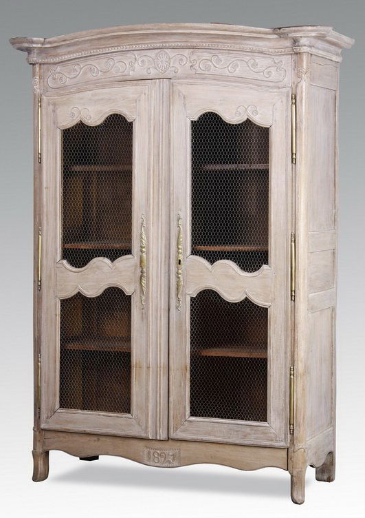 19th c. French paint decorated armoire (1 of 5)