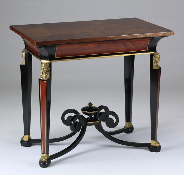 Neoclassical style parcel gilt table, 32"l (1 of 2)