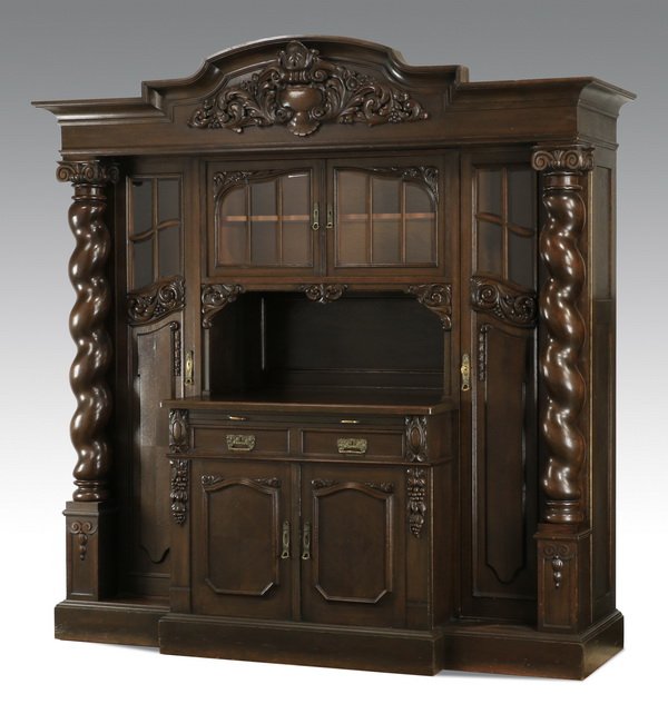 Oversized Italian carved sideboard, 95"h (1 of 7)